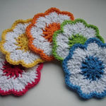 Crochet Springtime Coasters