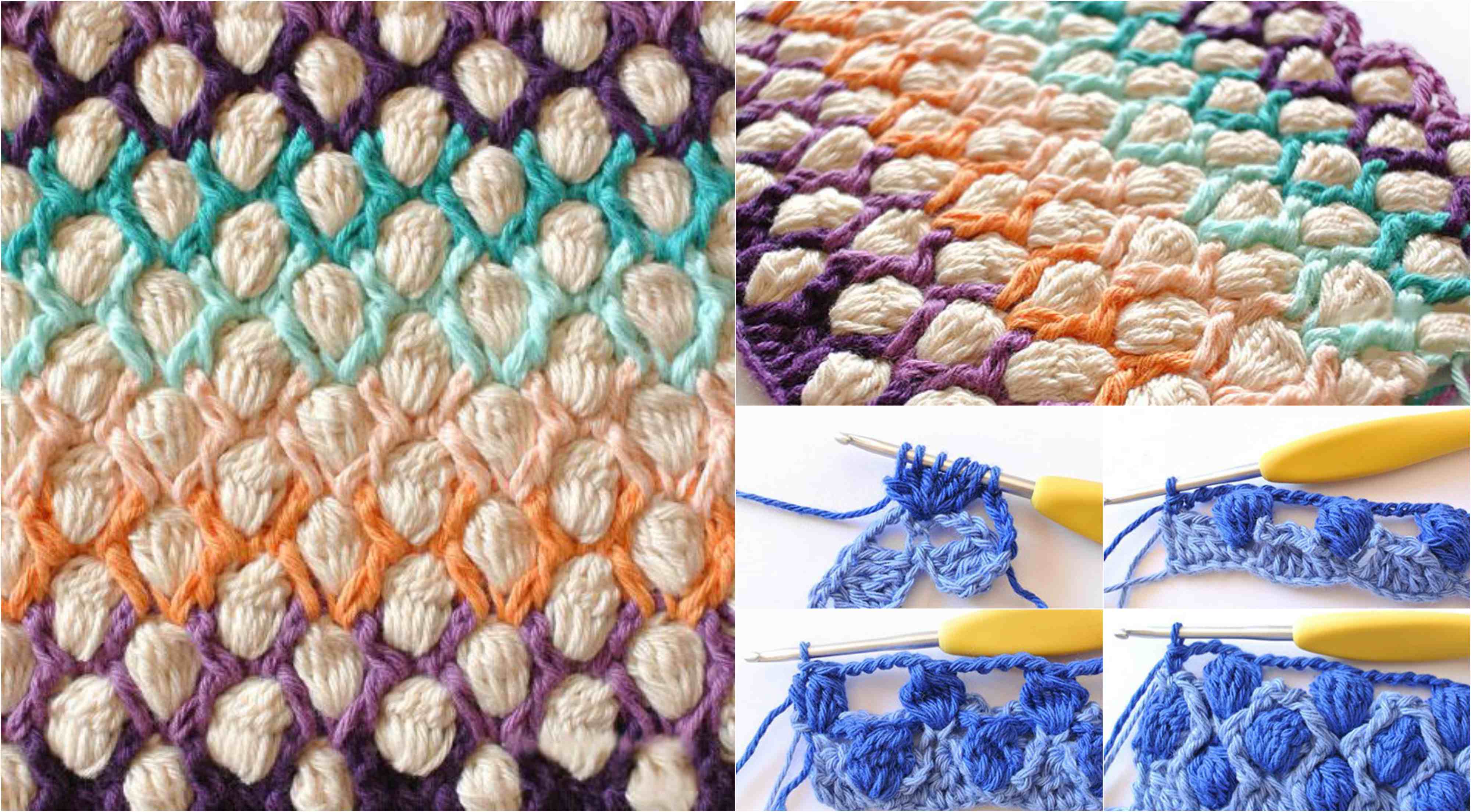 Crochet Cluster Stitch - Free Crochet Written Pattern