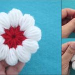 Crochet Puff Petals Flower