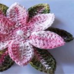 Crochet Pink Flower