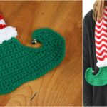 Crochet Jingle Bells Elf Scarf