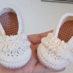 Crochet Baby Ballet Shoes