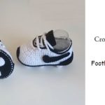 Crochet Football Baby Boots