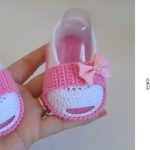 Crochet Ballet Shoes With Bows