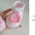 Crochet Chamomile Baby Shoes