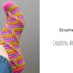 Crochet Colorful Apache Tears Slippers