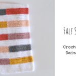 Colorful half stripe blanket by Daisy farm crafts