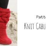 Knit Cable Slippers