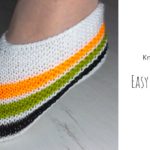 Knit Easy Striped Slippers