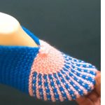 Knit Simple Fan Slippers