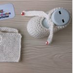 Knit One-piece Lace Baby Slippers