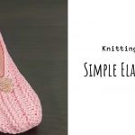 Knit Simple Elastic Slippers