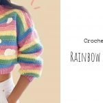 Crochet Rainbow Sky Cardigan