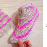 Knit Simple Arrow Slippers