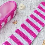 Knit Simple Wheel Candy Slippers