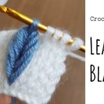 Crochet Leaf on the Blanket