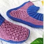 Knit Simple Butterfly Slippers