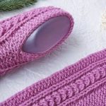 Knit Cable Slippers