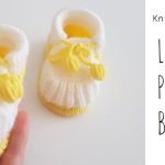 Knit Lemon Pie Baby Booties