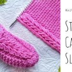 Knit Strawberry Cake Slippers