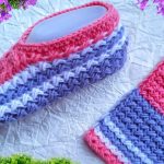 Knit Celtic Weave Slippers