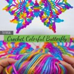 Crochet Colorful Butterfly