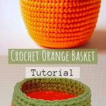 Orange Basket Crochet Tutorial