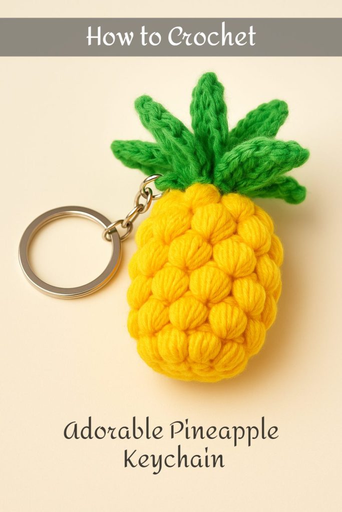How to Crochet a Pineapple Keychain