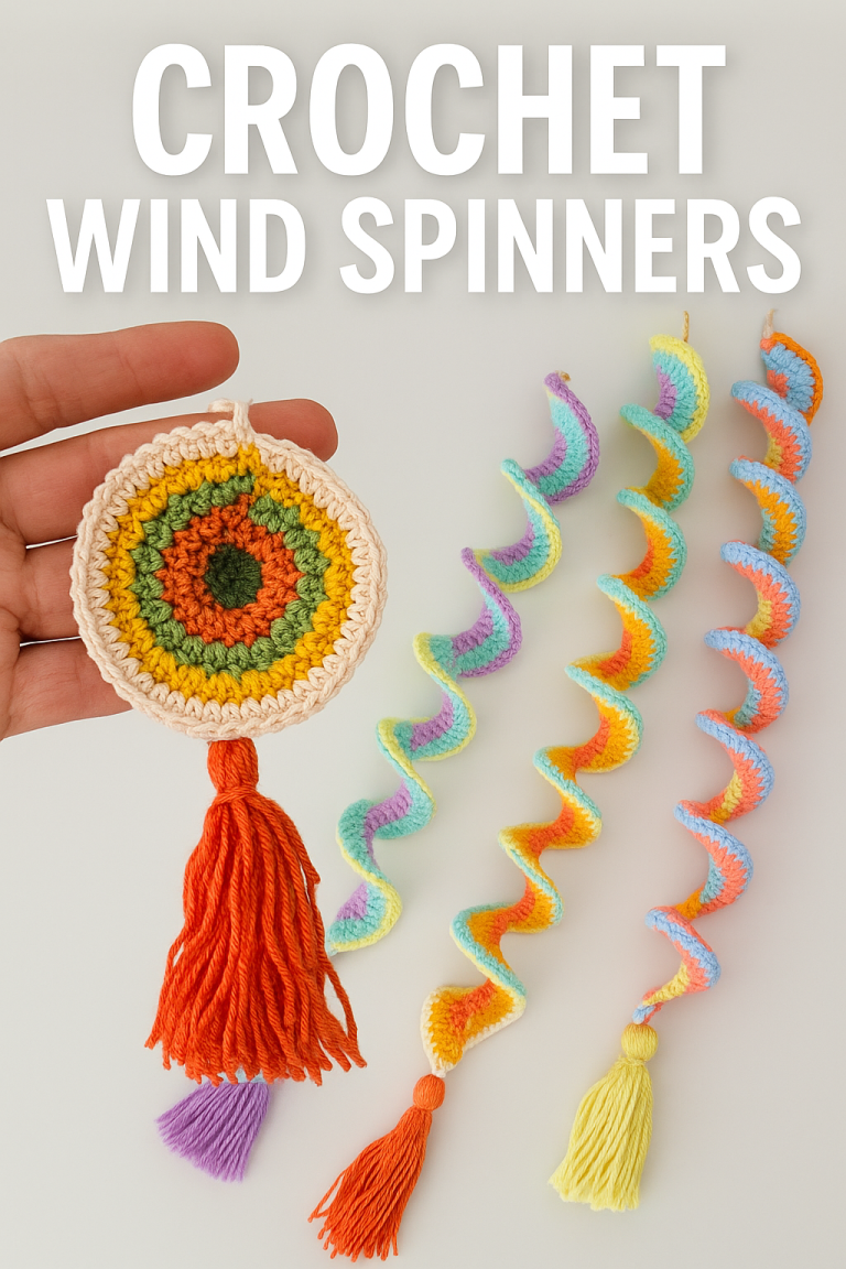 How to Crochet Beautiful Wind Spinners